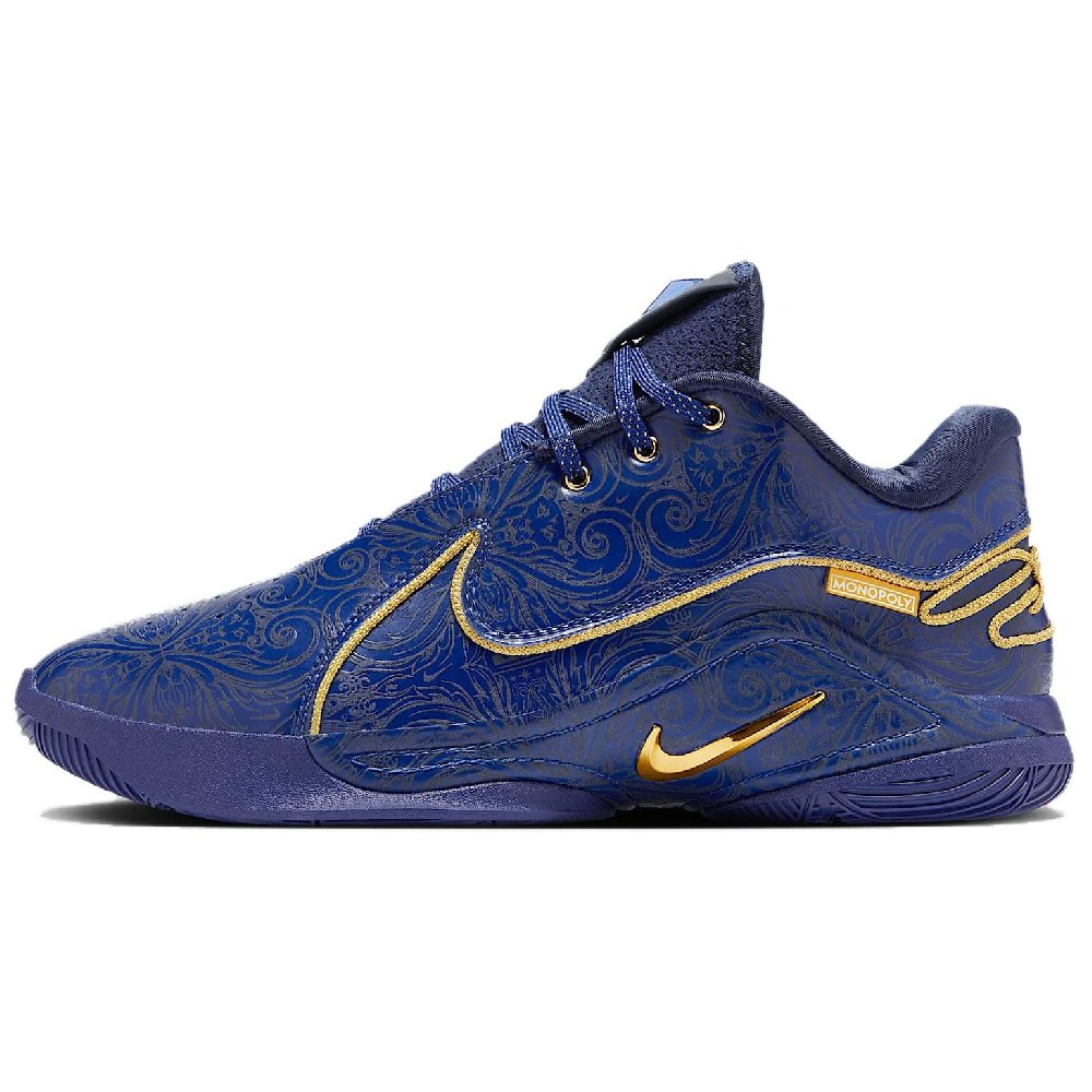 Monopoly x Nike LeBron 22 Anti-Slip Wear-Resistant Low-Top Basketball Shoes Unisex Blue