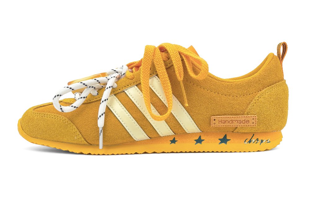 Adidas VS JOG 2.0 'Chips' Wear resistant And Lightweight Low top Casual Shoes Gold