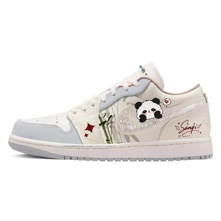 Jordan Air Jordan 1 Vintage Basketball Shoes Women's Low Top Gray/White