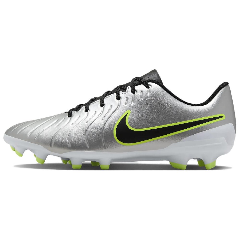 Nike Tiempo Legend 10 Club Mg Metallic Silver Volt Black