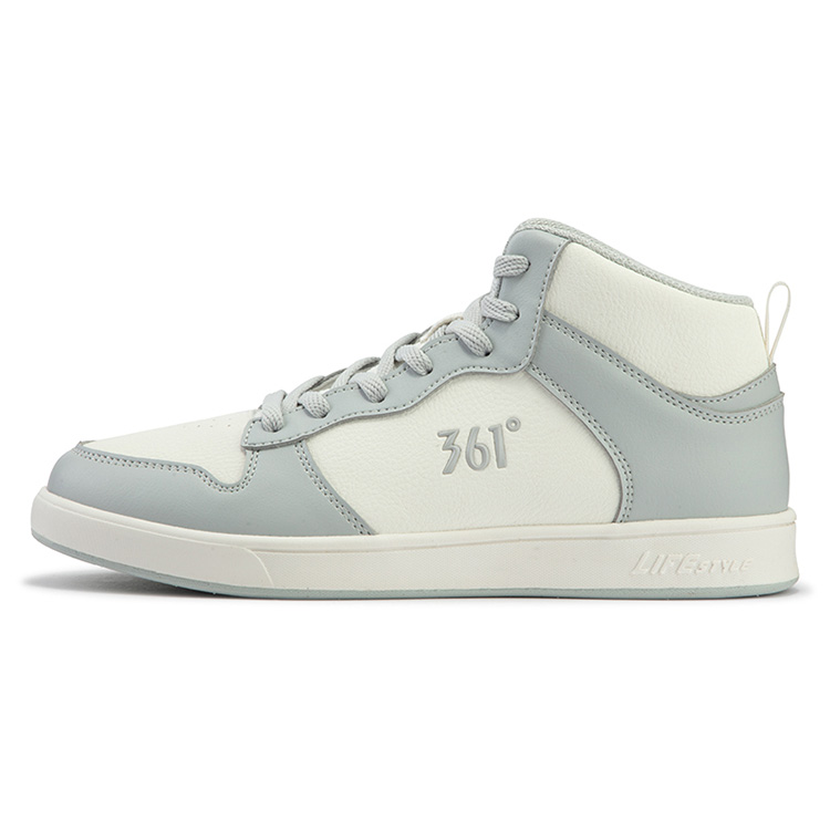 361° Air Force One Anti Slip Wear Resistant Mid Top Skateboard Shoes Women's Gray
