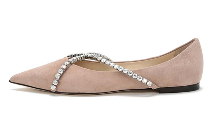 Jimmy Choo Genevi Flat Shoes Women's Pink