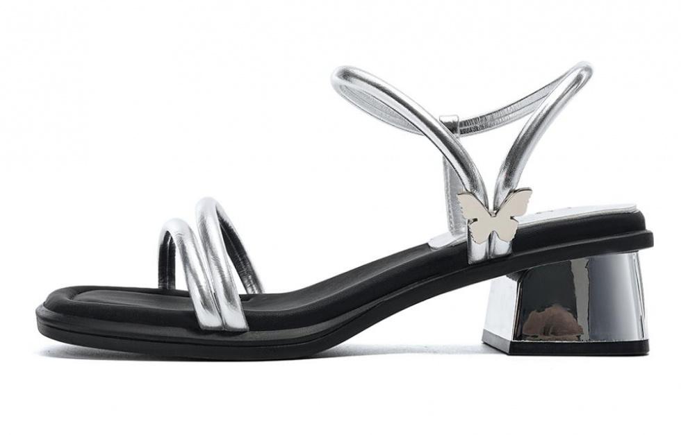 EBLAN Strap Sandals Women's Silver