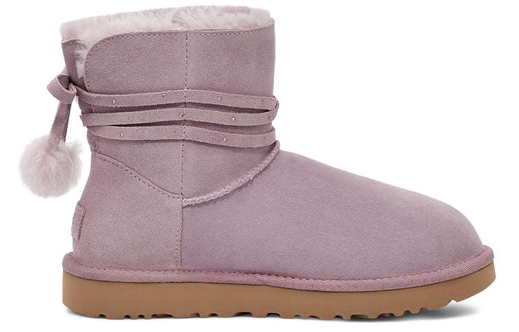 UGG Mini Bailey Bow Pom 'Taupe Purple' Women's купить в интернет-магазине Yoocart с быстрой доставкой по России.