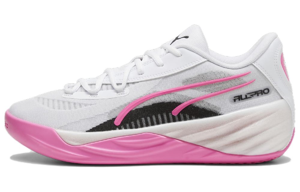 PUMA Баскетбольные кроссовки Low Top Белый Розовый Черный Унисекс