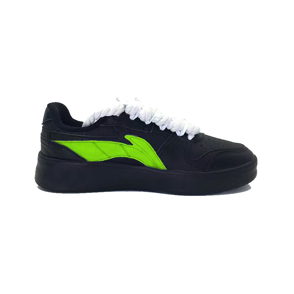 LiNing Slip-Resistant Cushioning Wear-Resistant Low-Top Skateboard Shoes Men's Neon Green купить в интернет-магазине Yoocart с быстрой доставкой по России.