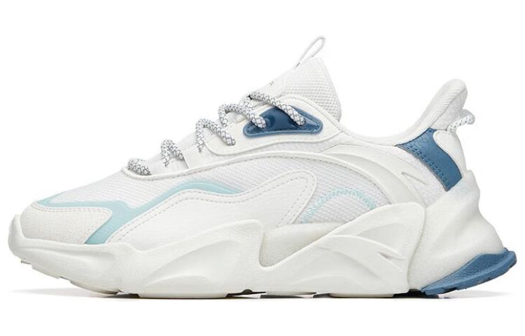 Anta Pulse 3.0 Cushioning Slip Resistant And Abrasion Resistant Low Top Sports Casual Shoes Women's White Blue Gray