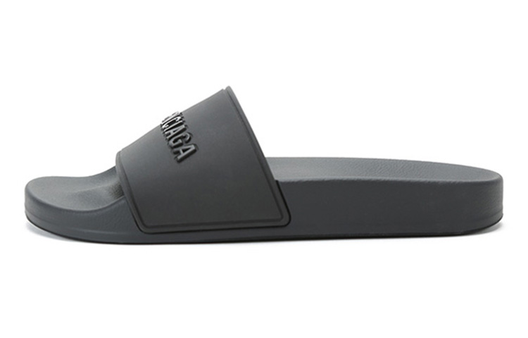 Balenciaga Pool Slides Double Black Women's