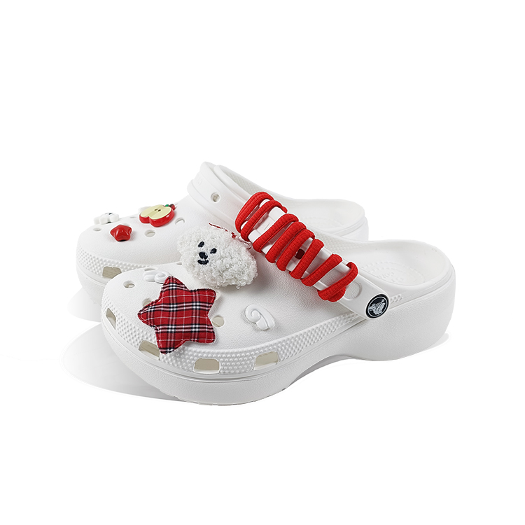 Crocs Classic Platform Clog Clogs Unisex White