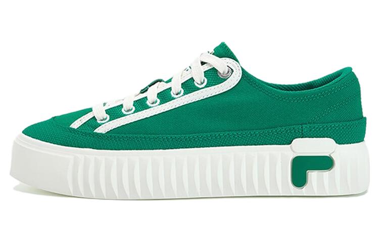 FILA Gear Low Top Canvas Shoes Women's White Green
