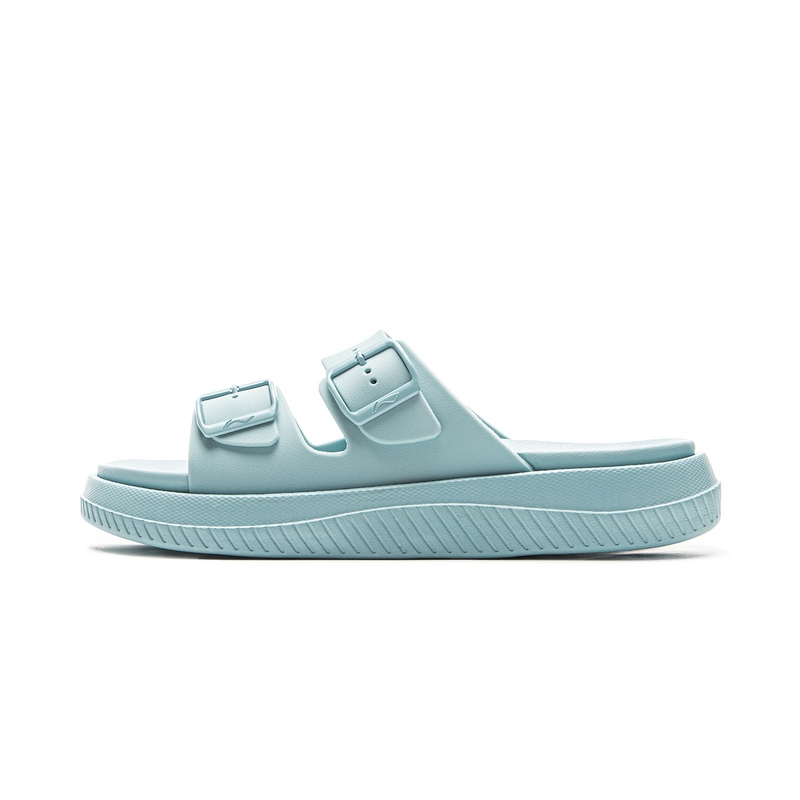 LiNing Slip Resistant Quiet Slide Slippers Men's Blue