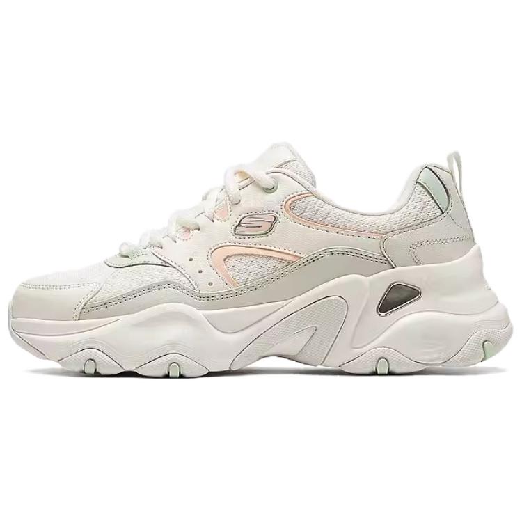 Skechers Толстоподошвенные кроссовки Low Top Natural/Multicolor Женские