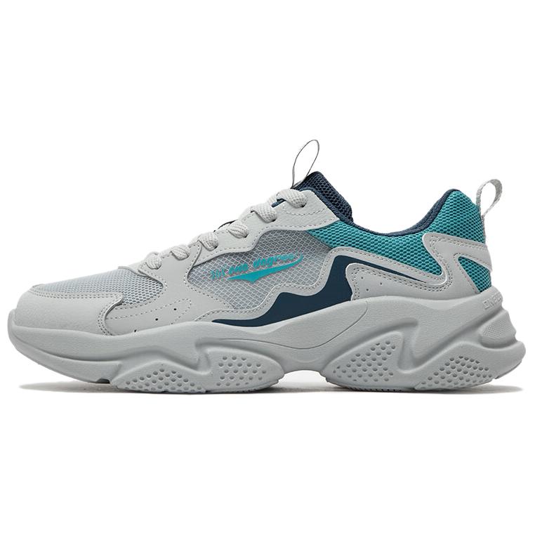 361° Abrasion Resistant Low Top Casual Shoes Men's Gray Green