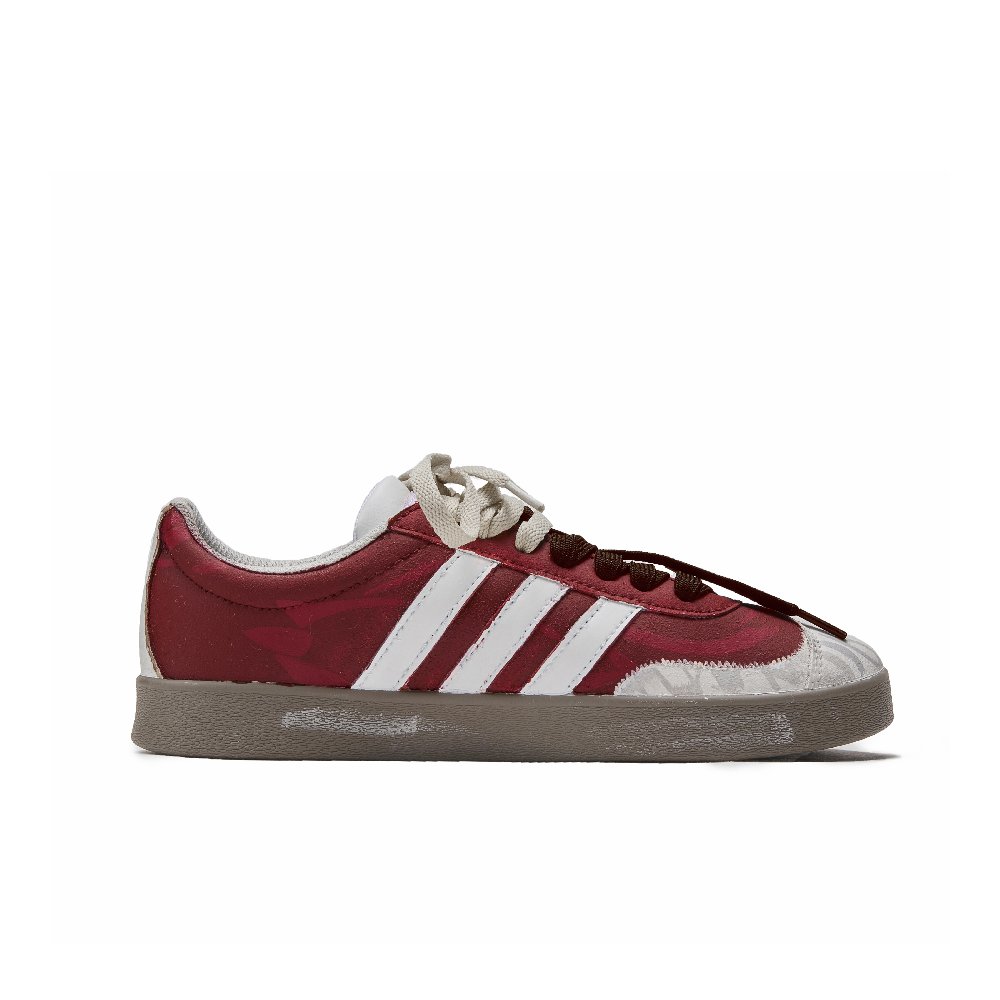 Adidas Neo VL Court 2.0 Ic77 Early Winter Snow Anti Slip Wear Resistant Low Top Skateboard Shoes Unisex Red White