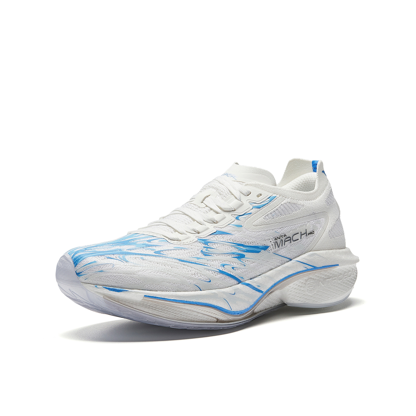 Anta Lightweight Rebound Cushioning Men's Running Shoes Men's Papyrus White/Island Blue/Radiant Blue