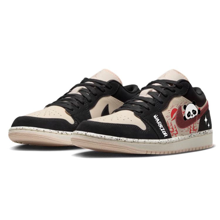 Jordan Air Jordan 1 Sunrise, Cute Bear Cat Anti Slip Wear Resistant Low Top Vintage Basketball Shoes Women's Black Pink купить в интернет-магазине Yoocart с быстрой доставкой по России.