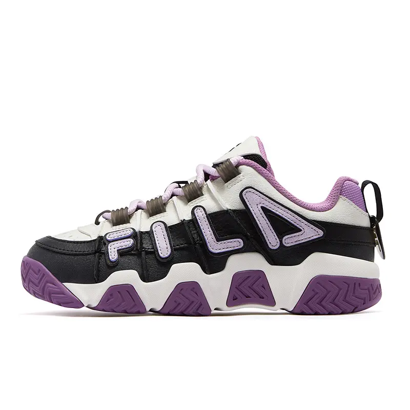 FILA FUSION Puffy Shoes Low top Basketball Shoes Women's Black Snow