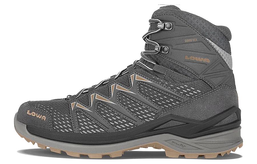Lowa INNOX PRO Gt Abrasion Resistant High Top Outdoor Shoes Men's Yellow Gray