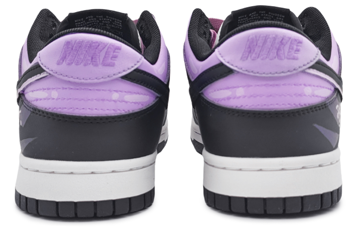 Nike Dunk Retro 'Black' Anti-Slip And Wear-Resistant Lightweight Low-Top Skateboard Shoes Unisex Blue Purple купить в интернет-магазине Yoocart с быстрой доставкой по России.