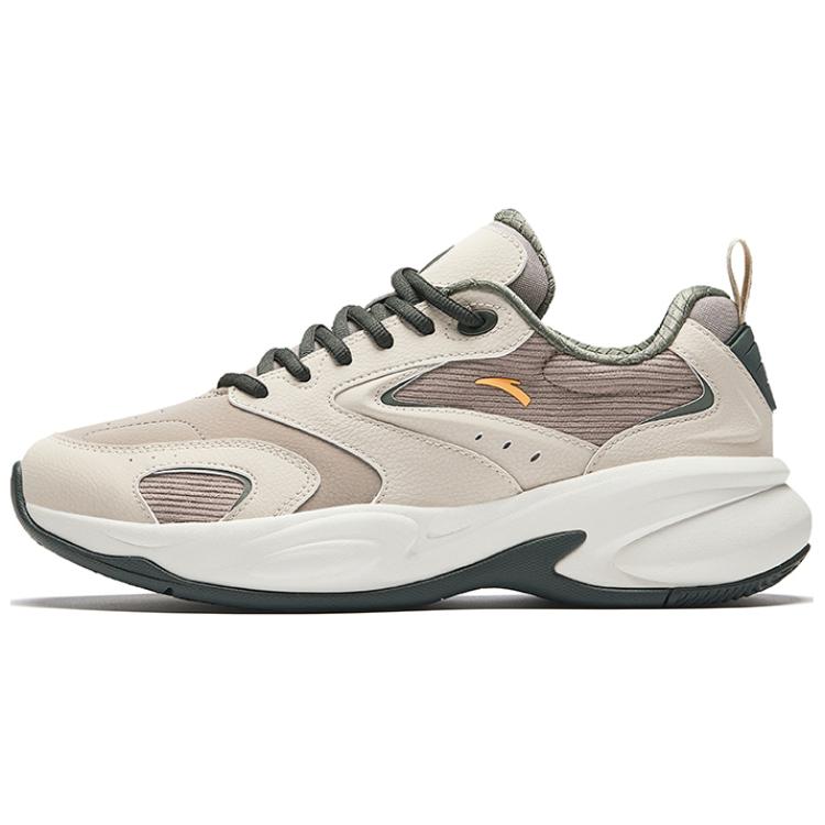 Anta ACE Anti-Slip Wear-Resistant Low-Top Chunky Sneakers Men's Brown Gray