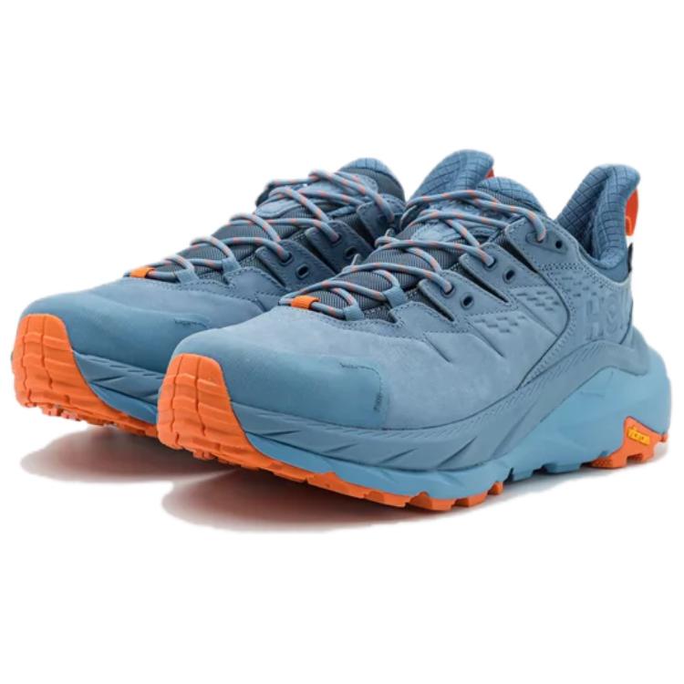 HOKA ONE ONE Kaha 2 Anti-Slip Wear-Resistant Low-Top Trekking Shoes Men's Blue