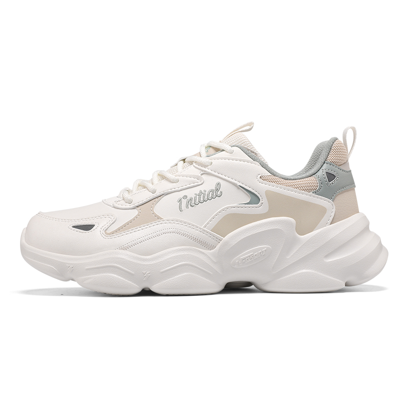 361° Warm And Wear-Resistant Low-Top Casual Shoes Women's Feather White Oat Milk