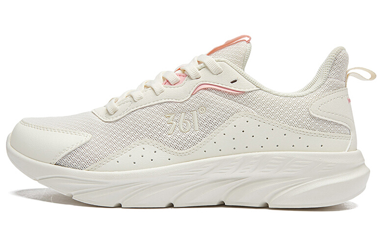 361° Slip Resistant, Abrasion Resistant, Lightweight Low Top Running Shoes Women's White Pink