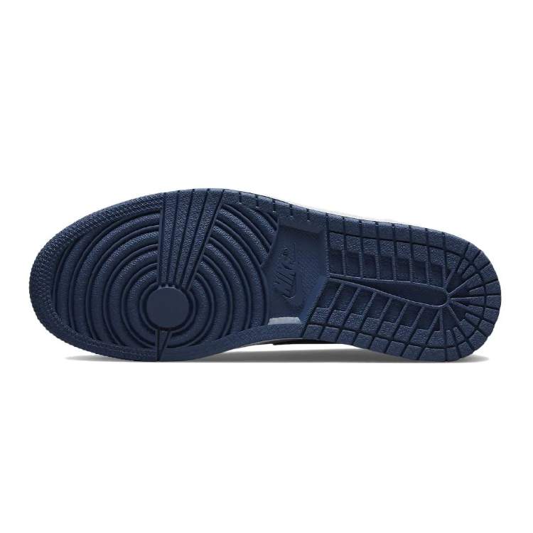 Jordan Air Jordan 1 Durable Breathable Low-Top Vintage Basketball Shoes Men's Marine Blue