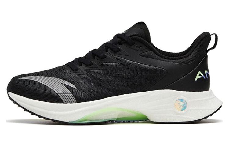 Anta MACH 3.0 Anti Slip Wear Resistant Low Top Running Shoes Women's Black White