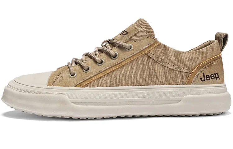 Jeep Low top Canvas Shoes Men's Khaki