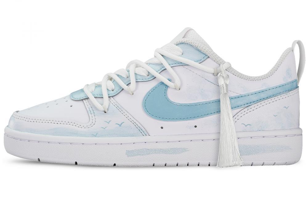 Nike Court Borough 2 Skateboard Shoes Women's Low-Top Blue