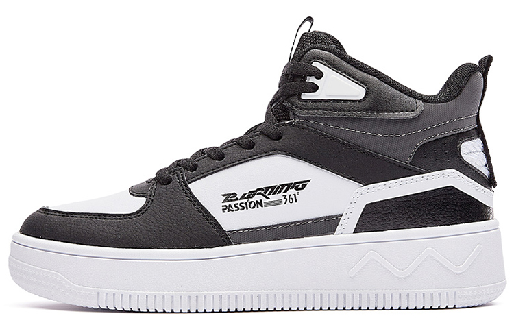 361° BOUND Technology High Top Skateboard Shoes Women's White Black