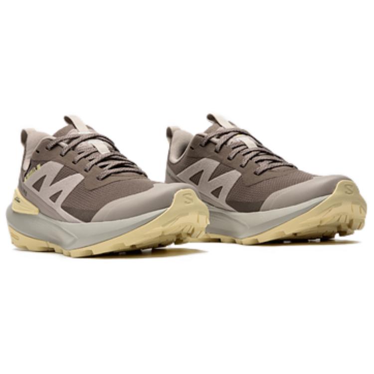 SALOMON Elixir Shock Absorbers Waterproof And Breathable Support Lightweight Grip Low top Hiking Shoes Women's Brown