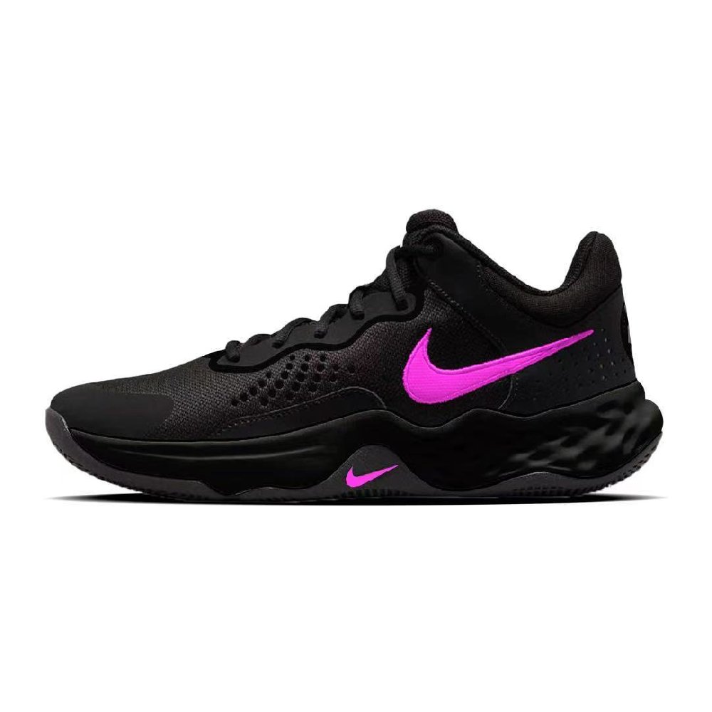 Nike Fly By Mid 3 Abrasion Resistant Mid Top Basketball Shoes Men's Black Pink