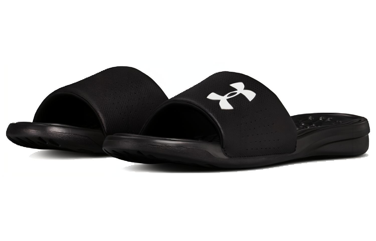 Under Armour Playmaker Fixed Strap Slippers Black купить в интернет-магазине Yoocart с быстрой доставкой по России.