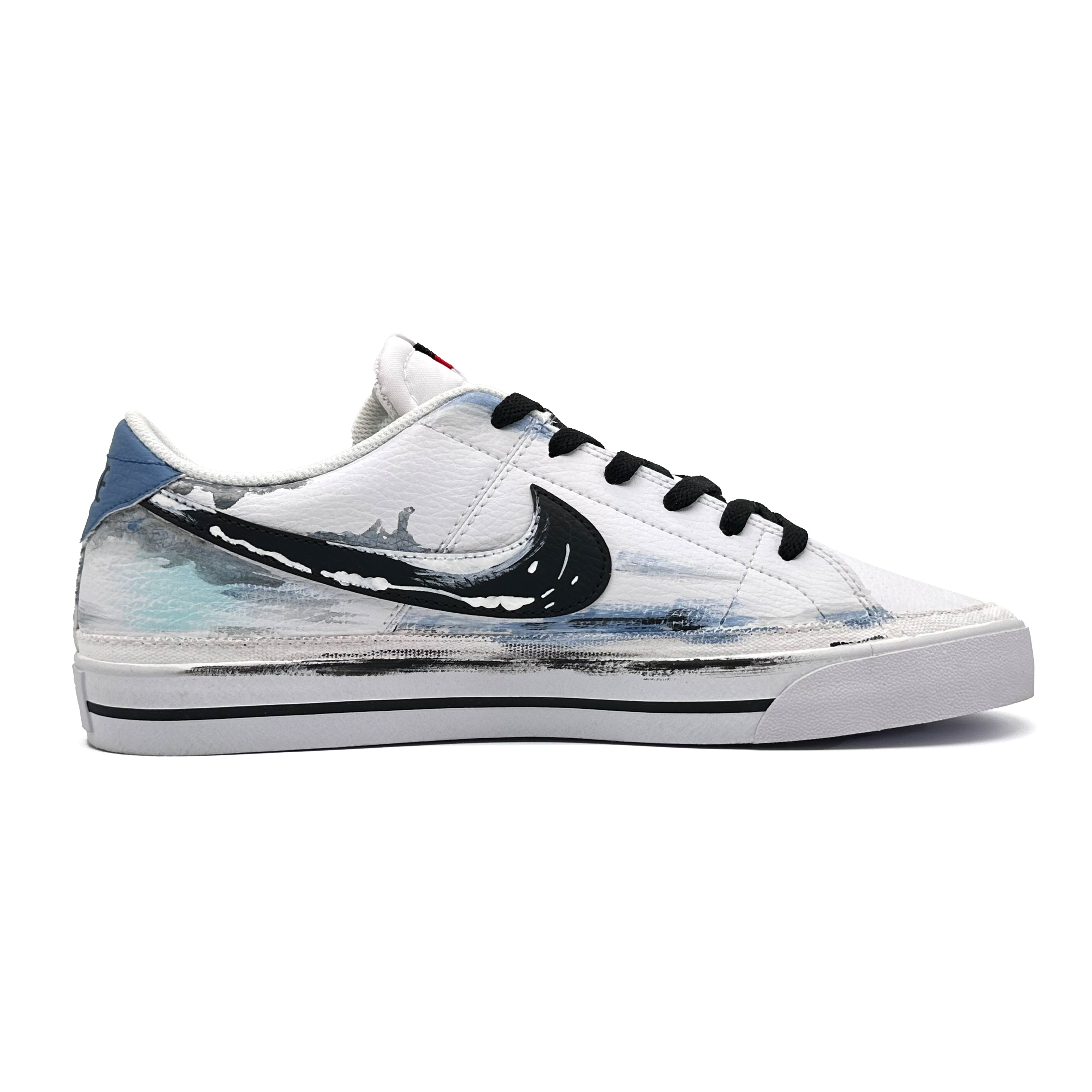 Nike Court Legacy Blue And White Ink Low top Skateboard Shoes Unisex Teal