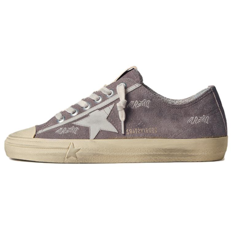 Golden Goose V-Star Casual Single Shoes Women's Gray Brown