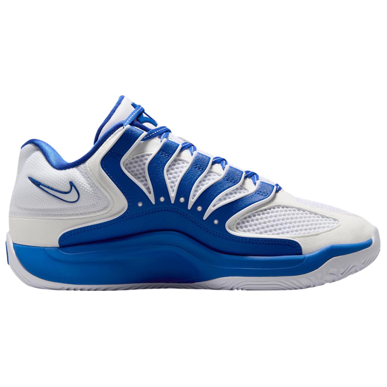 Nike KD 18 Abrasion Resistant Low top Basketball Shoes Unisex White Blue