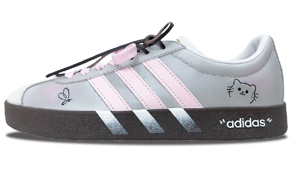 Adidas Neo VL Court 2.0 Cushioning, Wear Resistant Low Top Skateboard Shoes Unisex Silver