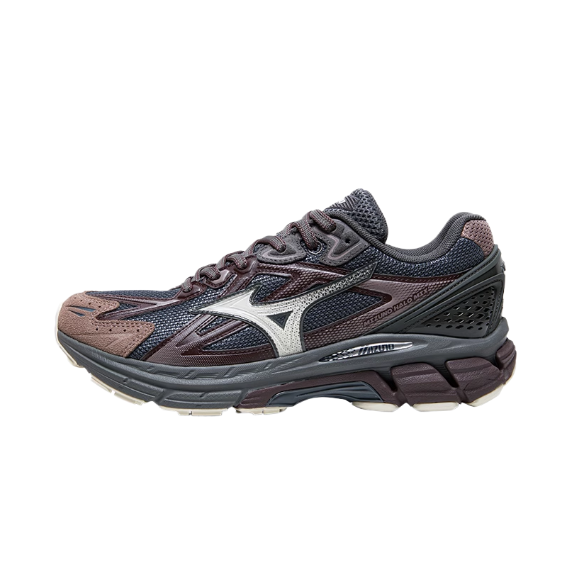 Mizuno Halo Mi Anti-Slip Wear-Resistant Low-Top Running Shoes Unisex Dark Gray/Dark Blue/Dark Purple
