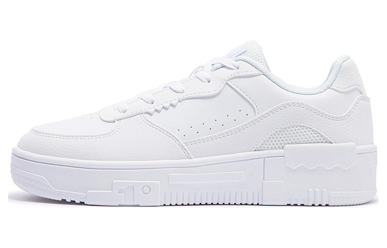 361° Anti-Slip Wear-Resistant Mid-Top Skateboard Shoes Women's White