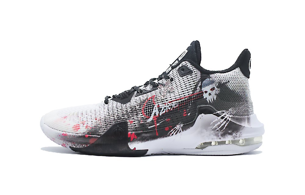 Nike Air Max Impact 3 Slip Resistant Low Top Basketball Shoes Men's Black White Red
