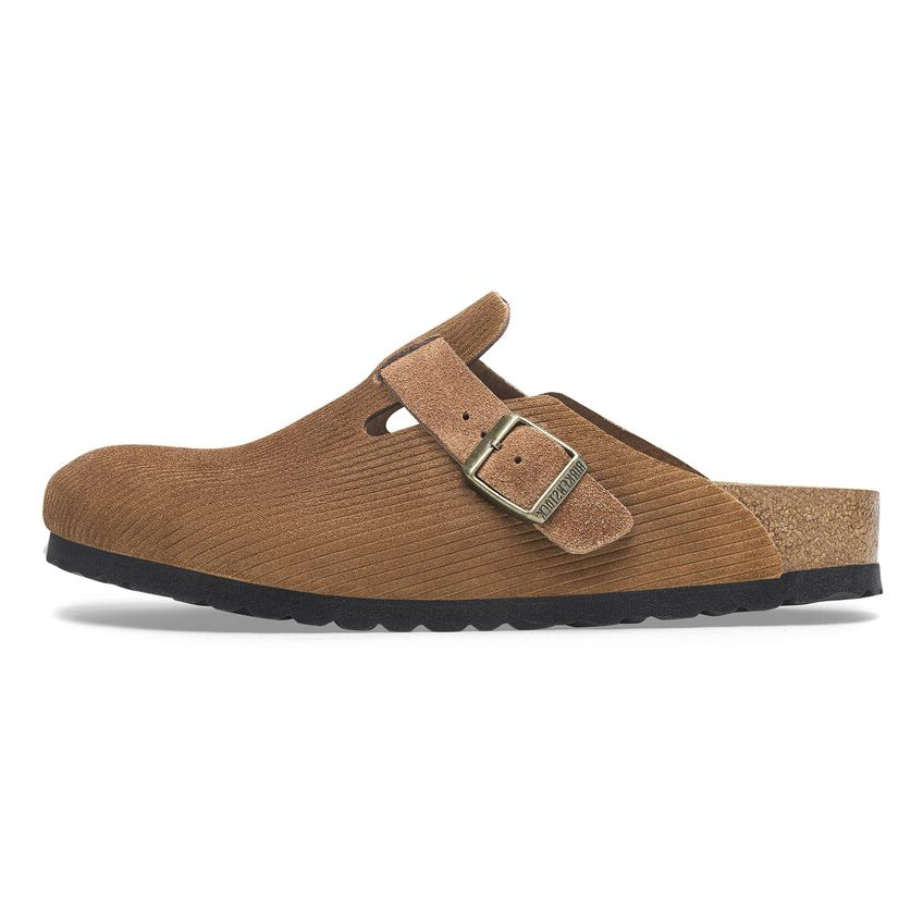 Birkenstock Boston Embossed Corduroy Dark Tea