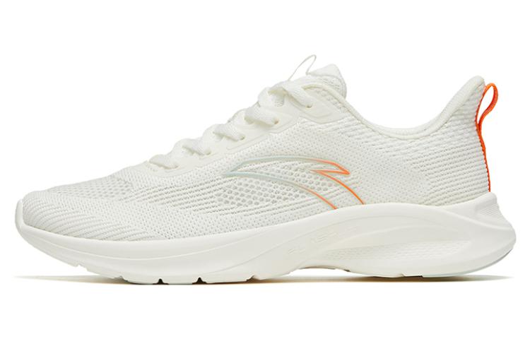 Anta Anti Slip Wear Resistant Low Top Running Shoes Women's White Orange