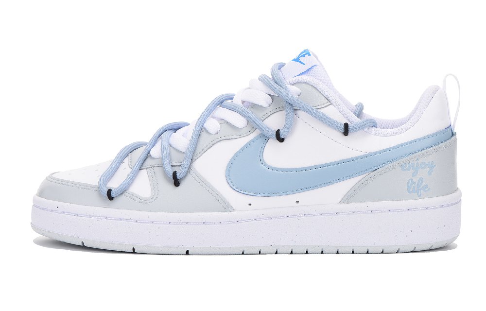Nike Court Borough Low 2 Low top Skateboard Shoes GS Blue Gray