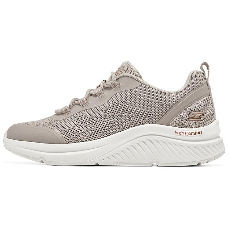 Skechers Anti Slip Wear Resistant Low Top Casual Shoes Women's Natural
