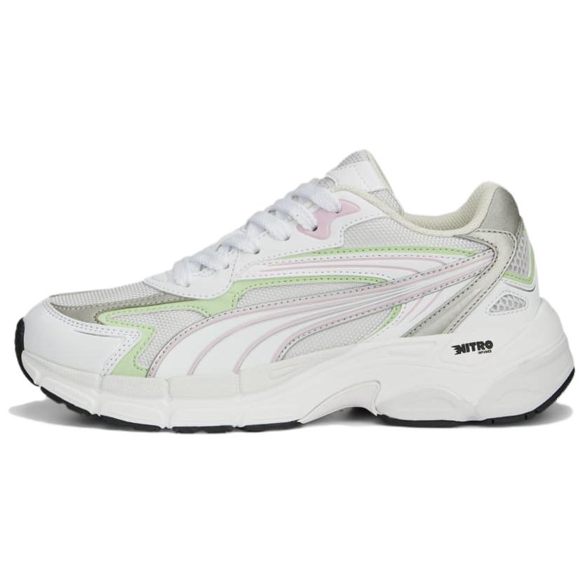 PUMA Low Top Casual Shoes Unisex Gray Green
