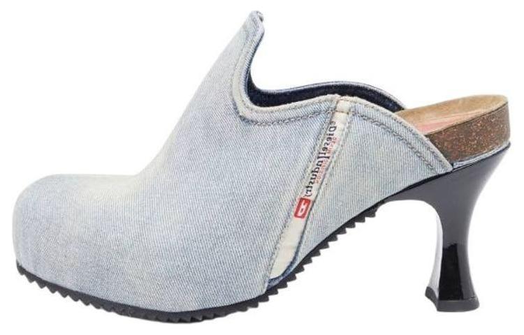 DIESEL D-Woodstock W 80mm Denim Mules