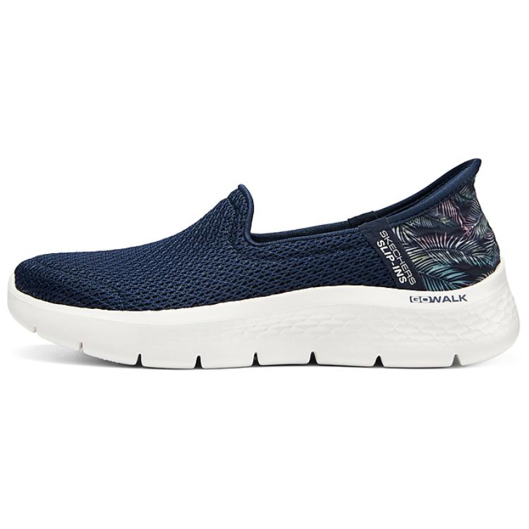 Skechers Go Walk Fle Low Top Casual Shoes Women's Blue