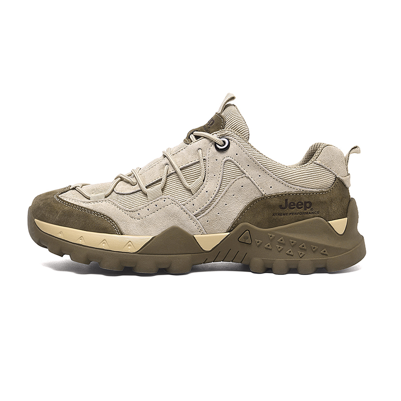 Jeep Low Top Hiking Shoes Men's Sand